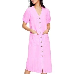 Lou & Grey Linen Pocket Midi Dress